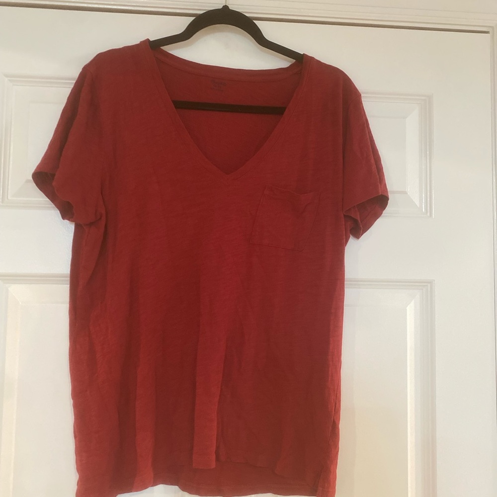 Madewell Tissue Weight Vneck Pocket Tee